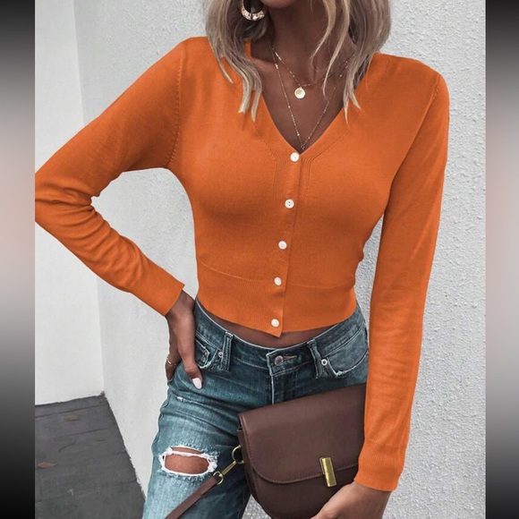 Boho open front cropped cardigan - Picture 12 of 16